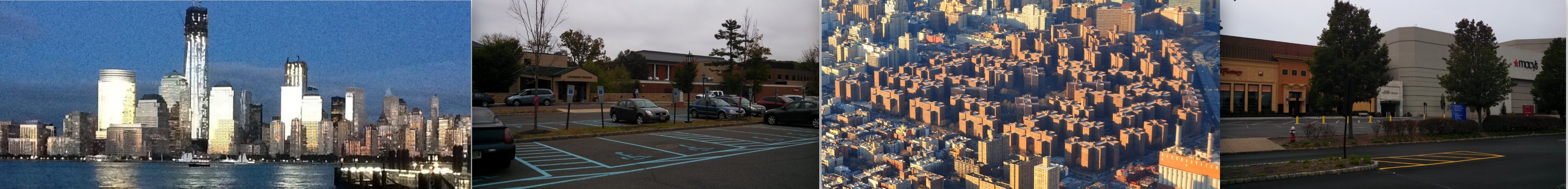 1. Downtown, 2. Summit Medical Group, 3. Stuvesant Town-Peter Cooper Village, 4. Short Hills Mall